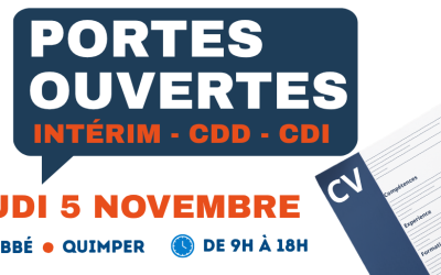 Portes ouvertes Gorioux Solutions Emploi : venez nous rencontrer le 5 novembre